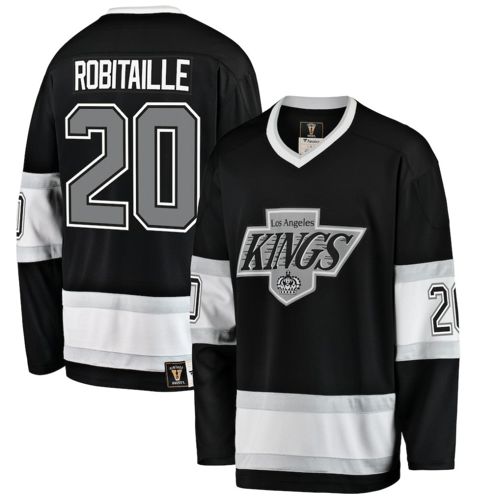 Luc Robitaille Los Angeles Kings Fanatics Premier Breakaway Retired Player Jersey - Black - NHL 3276576