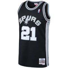 Tim Duncan San Antonio Spurs 1998/99 Big & Tall Hardwood Classics Swingman Jersey Black | Mitchell & Ness online