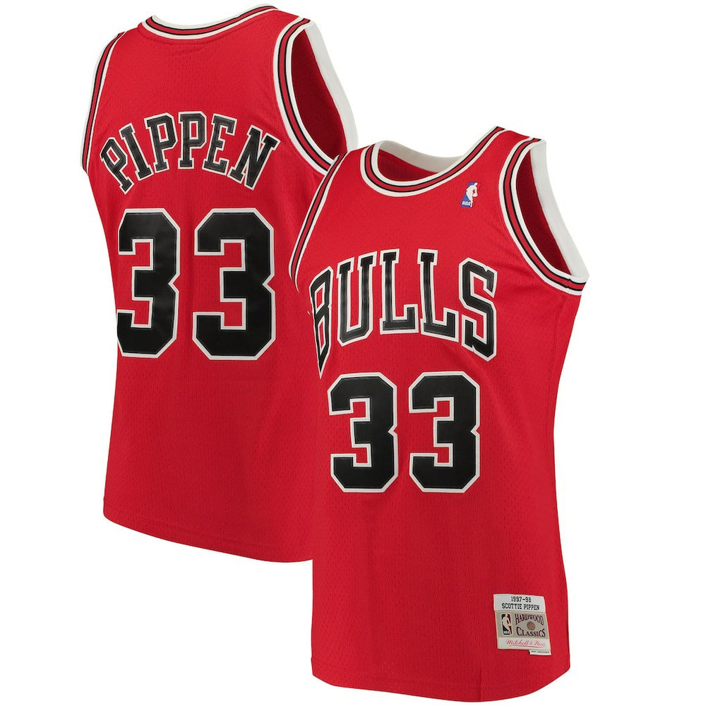 Scottie Pippen Chicago Bulls 1997/98 Big & Tall Hardwood Classics Swingman Jersey for sale Red | Mitchell & Ness discount