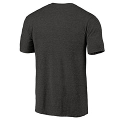 Cincinnati Reds Team Wordmark Tri-Blend T-Shirt - Black - MLB Lifestyle