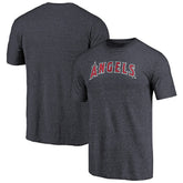 Los Angeles Angels Team Wordmark Tri-Blend T-Shirt - Navy - MLB on Sale