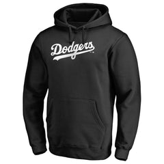 Los Angeles Dodgers Official Wordmark Fitted Pullover Hoodie - Black - MLB Sale