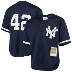 Mariano Rivera New York Yankees Mitchell & Ness Youth Cooperstown Collection Mesh Batting Practice Jersey - Navy - New Era Online