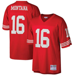 Mitchell & Ness Joe Montana San Francisco 49ers Big & Tall 1990 Retired Player Replica Jersey Scarlet