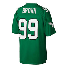 Mitchell & Ness Jerome Brown Philadelphia Eagles Big & Tall 1990 Retired Player Replica Jersey Kelly Green