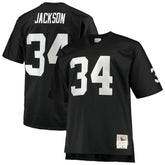 Mitchell & Ness Bo Jackson Las Vegas Raiders Big & Tall 1988 Retired Player Replica Jersey Black