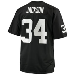 Mitchell & Ness Bo Jackson Las Vegas Raiders Big & Tall 1988 Retired Player Replica Jersey Black