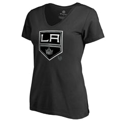 Los Angeles Kings Women's Core Smoke V-Neck T-Shirt - Black - NHL 3305751