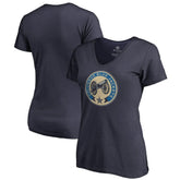 Columbus Blue Jackets Women's Team Alternate V-Neck T-Shirt - Navy - NHL 3309992