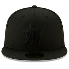 Miami Marlins New Era 2019 Black-on-Black 59FIFTY Fitted Hat - Black - New Era Discount