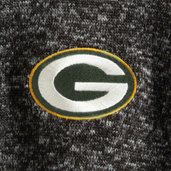 Green Bay Packers Antigua Fortune Quarter-Zip Pullover Jacket Heather Black