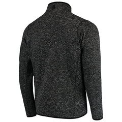 Philadelphia Eagles Antigua Fortune Quarter-Zip Pullover Jacket Heather Black