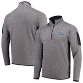 Tennessee Titans Antigua Fortune Quarter-Zip Pullover Jacket Charcoal