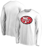 San Francisco 49ers Throwback Logo Long Sleeve T-shirt White