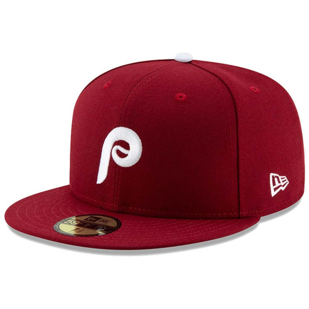 Philadelphia Phillies New Era Alternate 2 Authentic Collection On-Field 59FIFTY Fitted Hat - Maroon - New Era Online