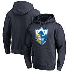 Los Angeles Chargers Vintage Shield Logo Pullover Hoodie Navy