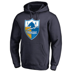 Los Angeles Chargers Vintage Shield Logo Pullover Hoodie Navy