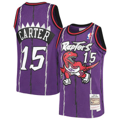 Vince Carter Toronto Raptors Youth 1998/99 Hardwood Classics Swingman Throwback Jersey Purple | Mitchell & Ness outlet