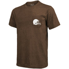 Cleveland Browns Majestic Threads Tri-Blend Pocket T-Shirt Brown