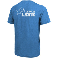 Detroit Lions Majestic Threads Tri-Blend Pocket T-Shirt Blue