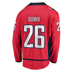 Nic Dowd Washington Capitals Fanatics Home Breakaway Player Jersey - Red - NHL 3409670