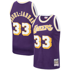Kareem Abdul-Jabbar Los Angeles Lakers Hardwood Classics Swingman Jersey Purple | Mitchell & Ness online
