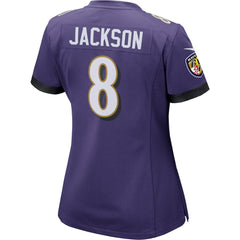 Nike Lamar Jackson Baltimore Ravens Women's Game Player Jersey Purple