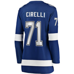 Anthony Cirelli Tampa Bay Lightning Fanatics Women's Home Breakaway Player Jersey - Blue - NHL 3455511