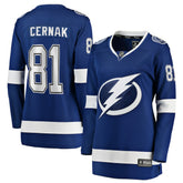 Erik Cernak Tampa Bay Lightning Fanatics Women's Home Breakaway Player Jersey - Blue - NHL 3455513