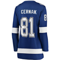 Erik Cernak Tampa Bay Lightning Fanatics Women's Home Breakaway Player Jersey - Blue - NHL 3455513