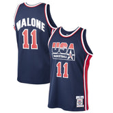 Karl Malone USA Basketball 1992 Dream Team Authentic Jersey Navy | Mitchell & Ness online