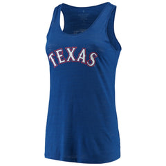 Texas Rangers Soft as a Grape Women's Plus Size Swing for the Fences Racerback Tank Top - Royal - MLB Sale