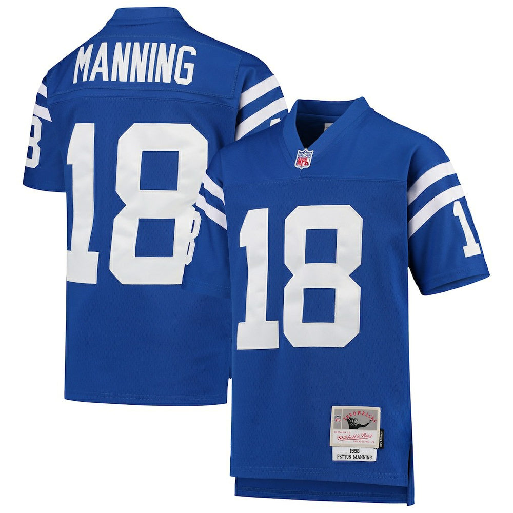 Mitchell & Ness Peyton Manning Indianapolis Colts Youth 1998 Legacy Retired Player Jersey Royal