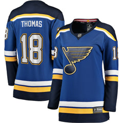 Robert Thomas St. Louis Blues Fanatics Women's Home Breakaway Player Jersey - Blue - NHL 3488570