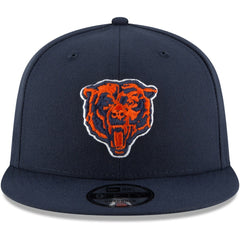 Chicago Bears New Era Head Basic 9FIFTY Adjustable Snapback Hat Navy