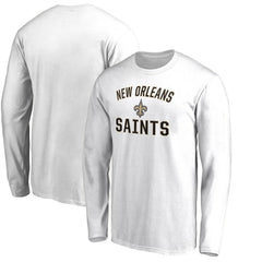 New Orleans Saints Victory Arch Long Sleeve T-Shirt White