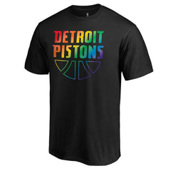 Detroit Pistons Team Pride Wordmark T-Shirt Black