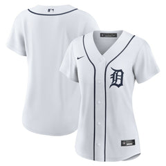 Detroit Tigers Nike Women's Home Replica Team Jersey - White - Nike Online
