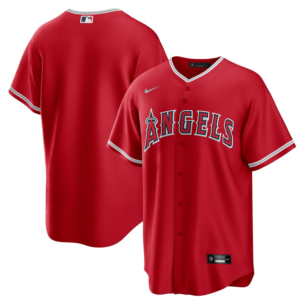 Los Angeles Angels Nike Alternate Replica Team Jersey - Red - Nike Lifestyle