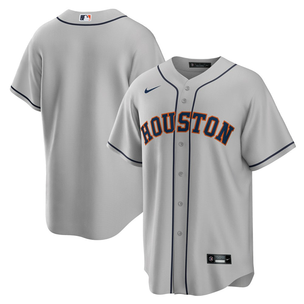 Houston Astros Nike Road Replica Team Jersey - Gray - Nike Online