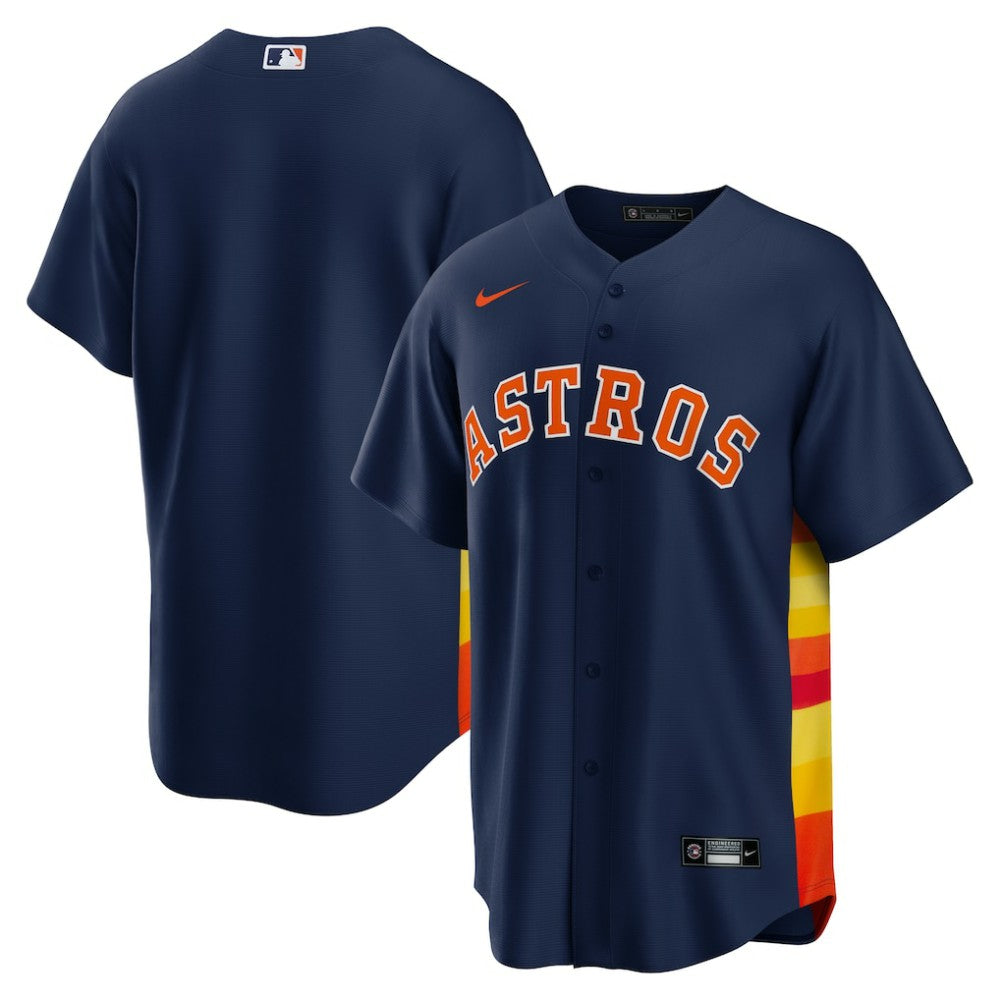 Houston Astros Nike Alternate Replica Team Jersey - Navy - Nike Online