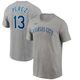 Salvador Perez Kansas City Royals Nike Name & Number T-Shirt - Gray - Nike Lifestyle