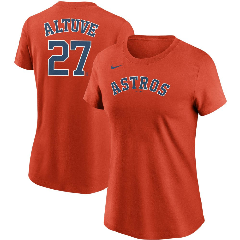 Jose Altuve Houston Astros Nike Women's Name & Number T-Shirt - Orange - Nike Lifestyle