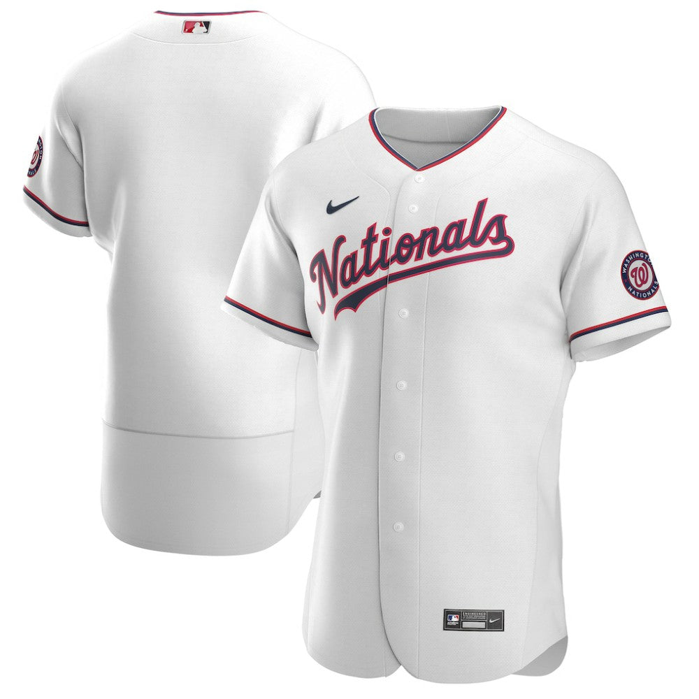 Washington Nationals Nike Alternate Authentic Team Jersey - White - Nike on Sale