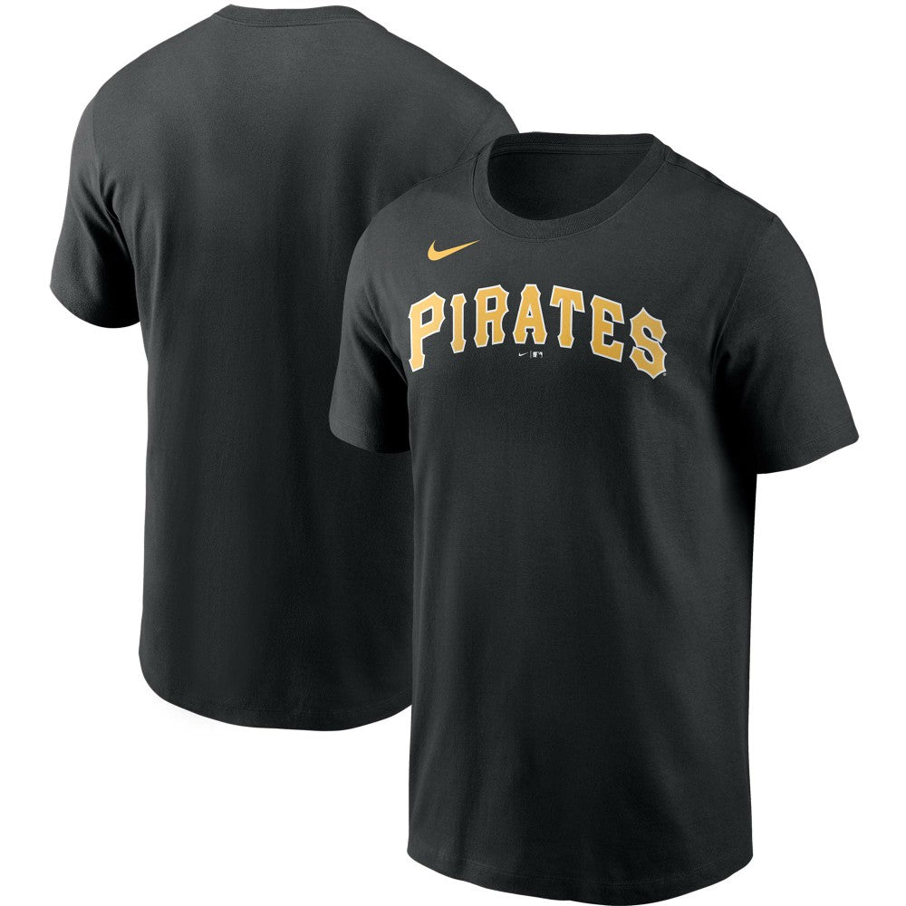 Pittsburgh Pirates Nike Team Wordmark T-Shirt - Black - Nike on Sale