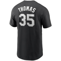 Frank Thomas Chicago White Sox Nike Cooperstown Collection Name & Number T-Shirt - Black - Nike on Sale