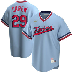 Rod Carew Minnesota Twins Nike Road Cooperstown Collection Player Jersey - Light Blue - Nike Lifestyle