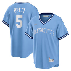 George Brett Kansas City Royals Nike Road Cooperstown Collection Player Jersey - Light Blue - Nike Discount