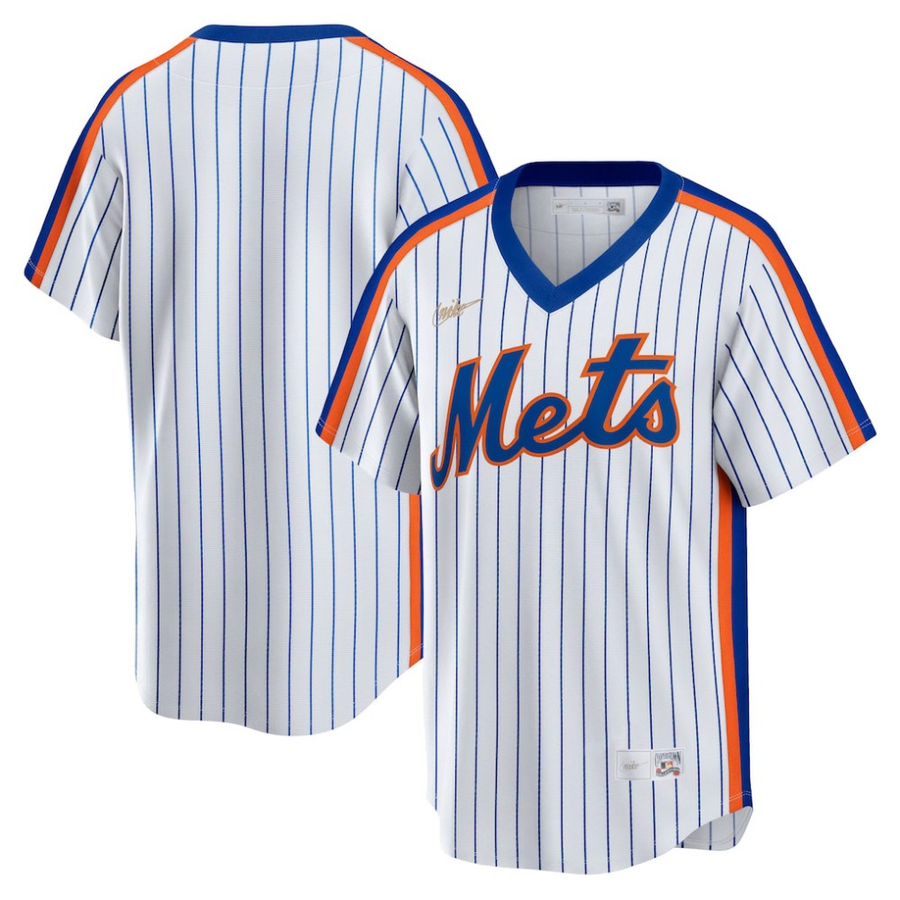 New York Mets Nike Home Cooperstown Collection Team Jersey - White - Nike on Sale