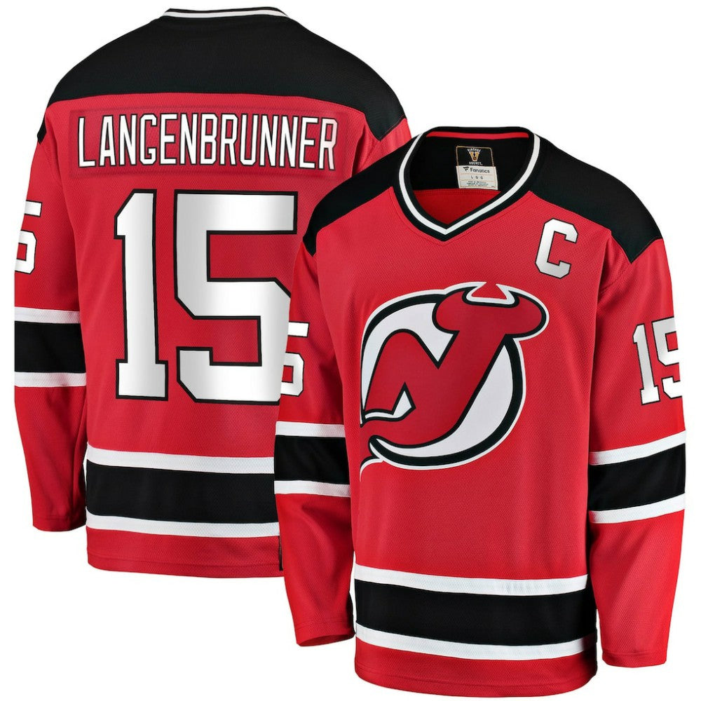 Jamie Langenbrunner New Jersey Devils Fanatics Premier Breakaway Retired Player Jersey - Red - NHL 3600720